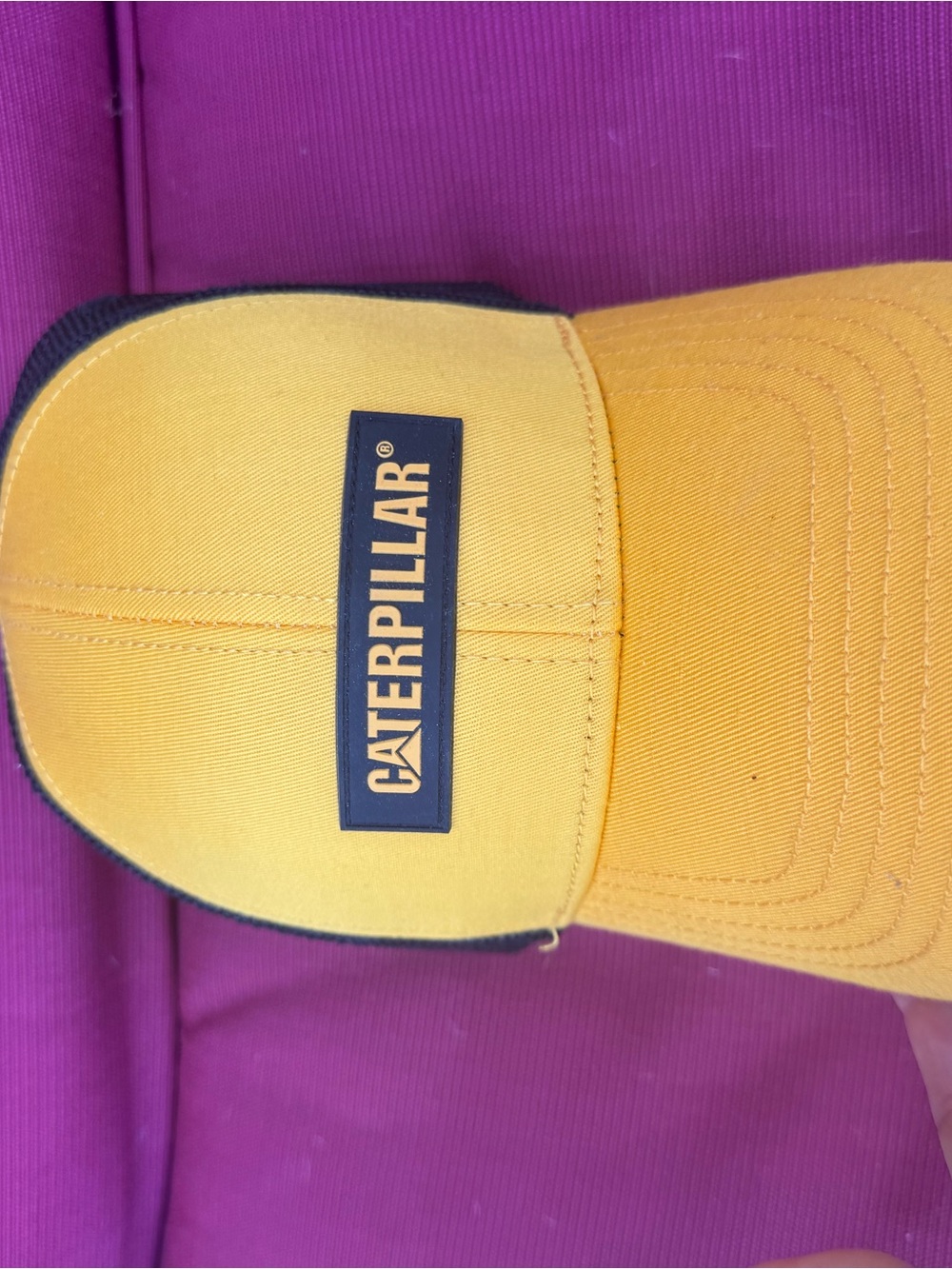 Caterpillar Yellow and Black Trucker Hat